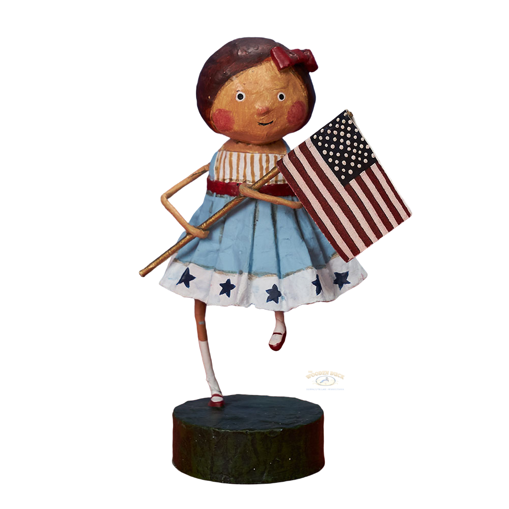 Lori Mitchell – Little Betsy Ross Figurine | Wooden Duck Shoppe