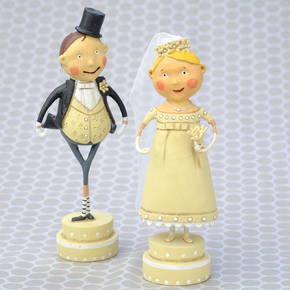 Lori Mitchell Wedding Belle And Lucky Fella Figurine Set Of 2