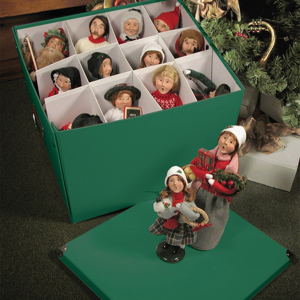 677 - Wooden Duck Shoppe Byers Choice - Caroler Condo Storage Box
