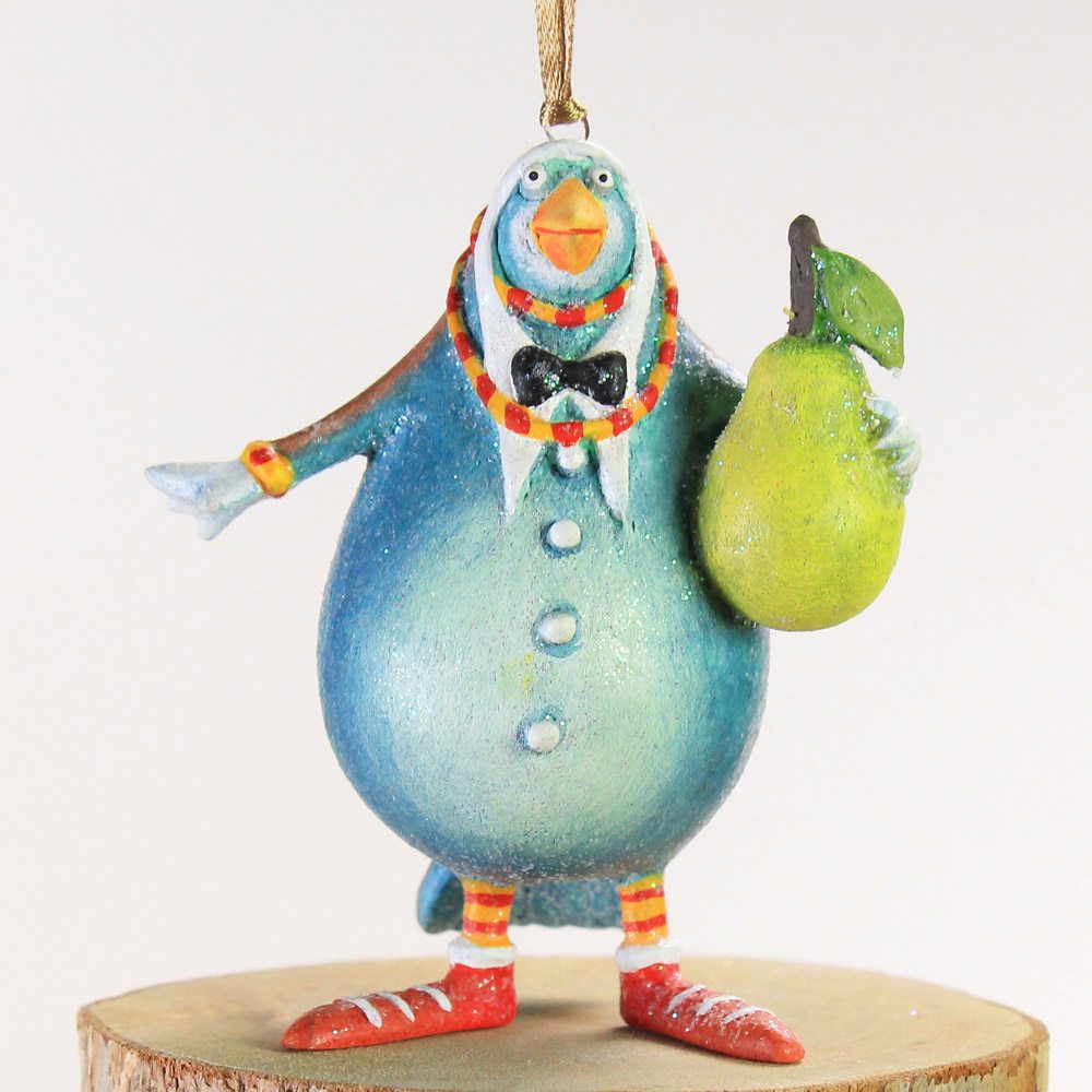 08-30636-Mini-Partridge-Orn-Front - Wooden Duck Shoppe Patience Brewster – Mini Partridge Ornament