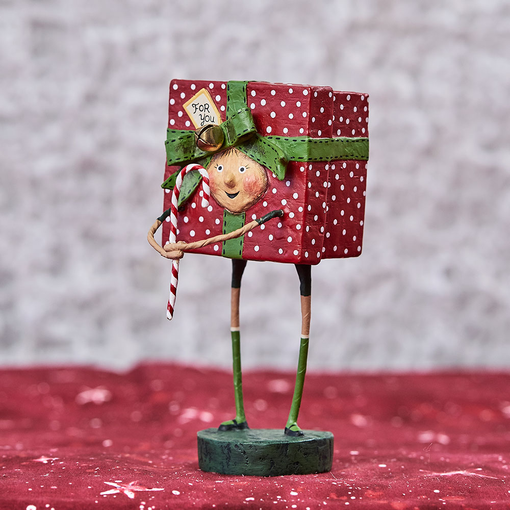 11090-ESC-2018-0420-Day-200274 - Wooden Duck Shoppe Lori Mitchell Figurine - All Wrapped Up Figurine