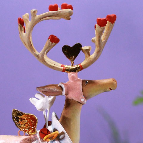 08-30235_dashaway_cupid_orn_head_cu - Wooden Duck Shoppe
