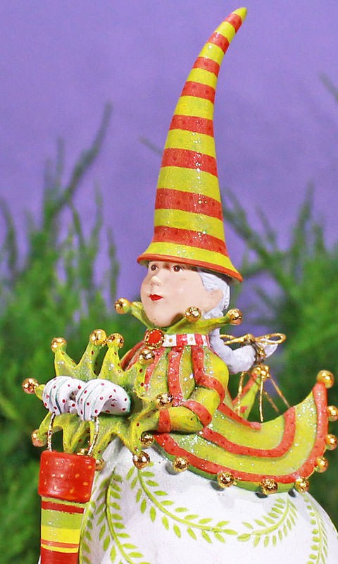 30687_mrs_santa_with_stocking_figure_mcu - Wooden Duck Shoppe
