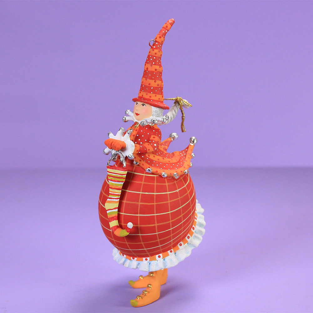 31188-Red-Mrs-Santa-Orn-Trnd-Lft - Wooden Duck Shoppe