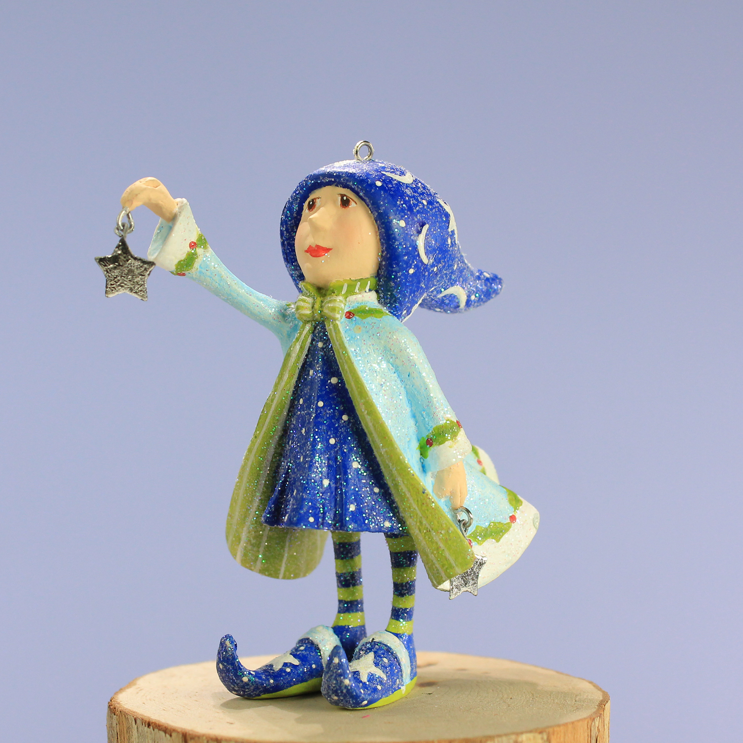 31285 Mini Dashaway Comets Star Elf Orn B - Wooden Duck Shoppe